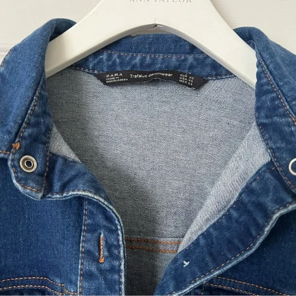 Zara Denim Dress Size X-Small - Picture 2 of 10